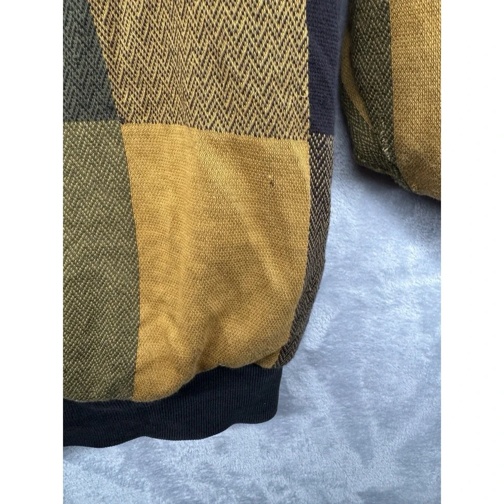 Gore Wind Stopper The Cliffs Golf Club Plaid Lined Crewneck Sweater Vintage READ